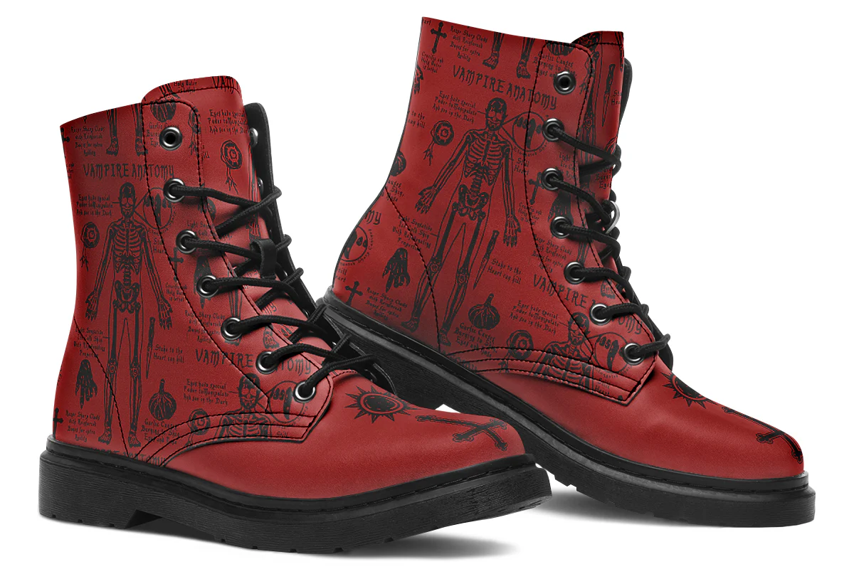 Crimson Vampire Study Boots - Image 5