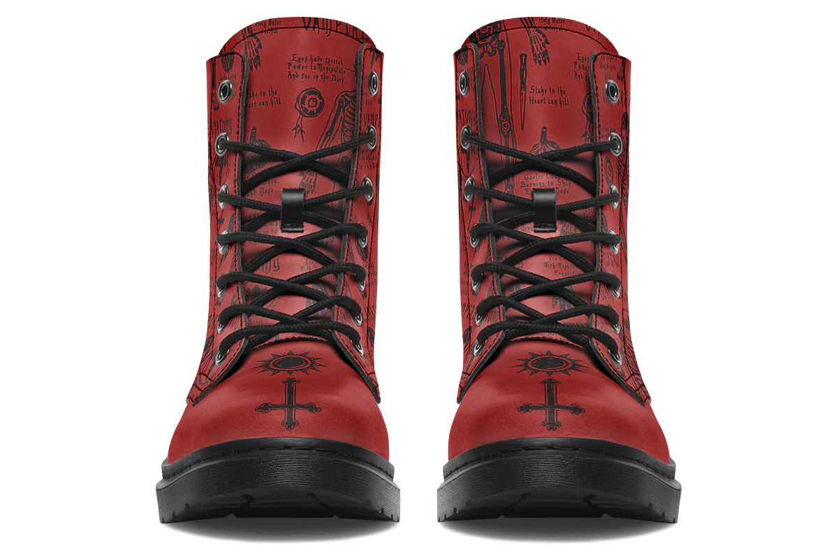 Crimson Vampire Study Boots - Image 6