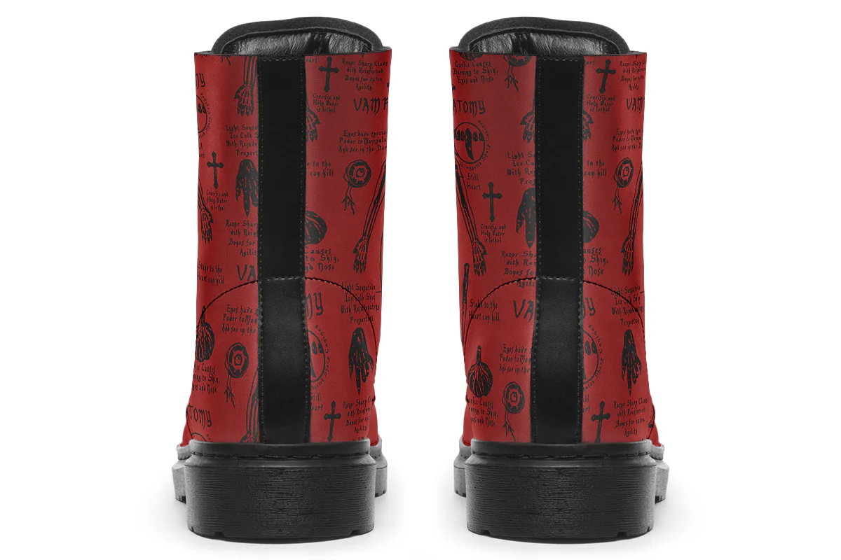 Crimson Vampire Study Boots - Image 7