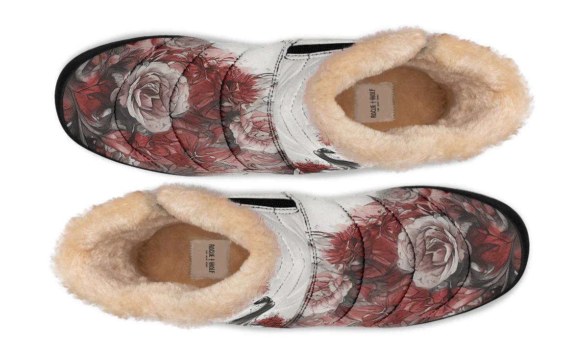 Crimson Wolf Comfy Winter Boots - Image 6