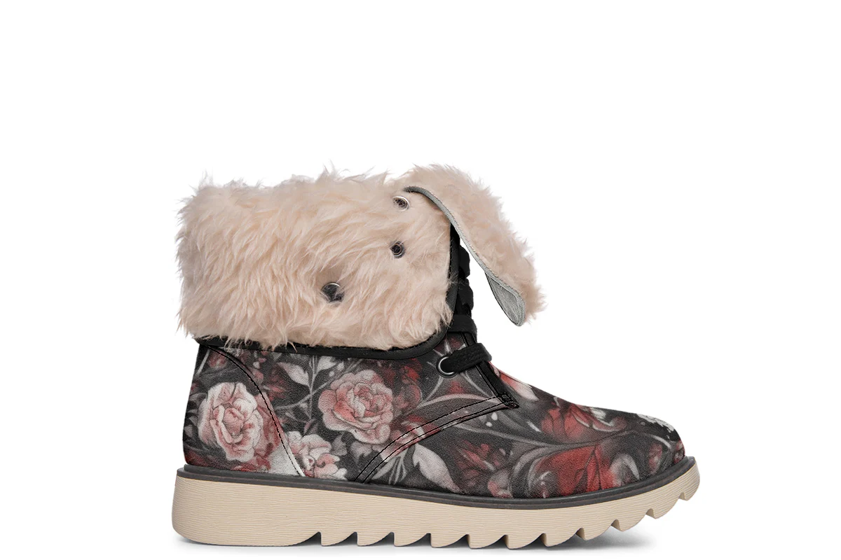Crimson Wolf Fold Over Winter Boots - Image 10