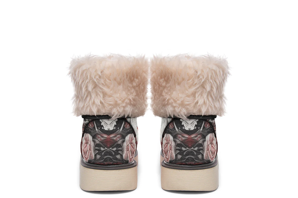 Crimson Wolf Fold Over Winter Boots - Image 13