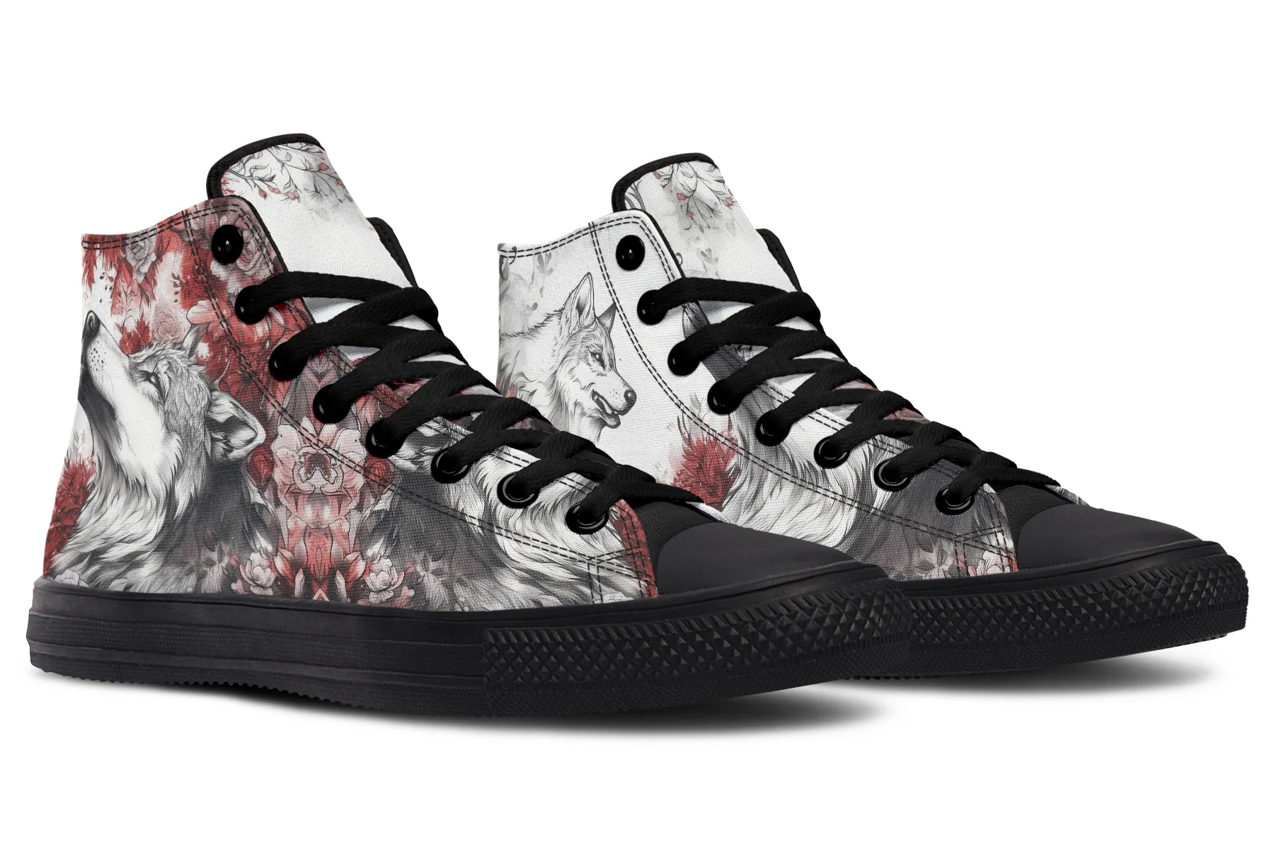 Crimson Wolf High Tops - Image 4