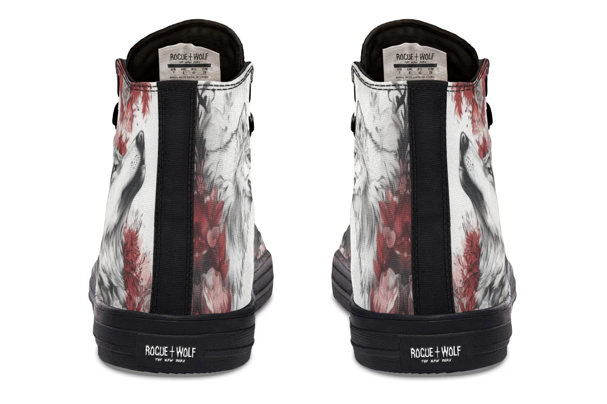Crimson Wolf High Tops - Image 8