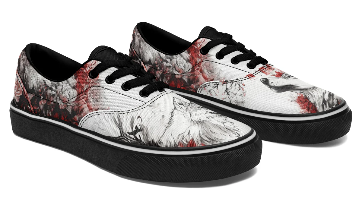 Crimson Wolf Street Sneakers - Image 5