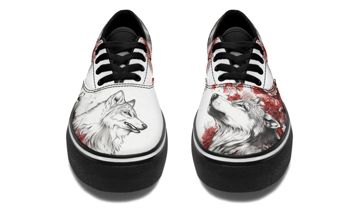 Crimson Wolf Street Sneakers - Image 6