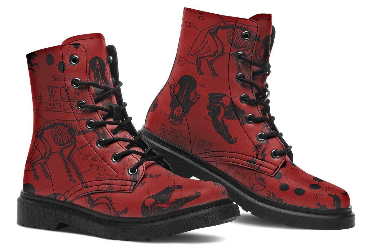 Crimson Wolf Study Boots - Image 5