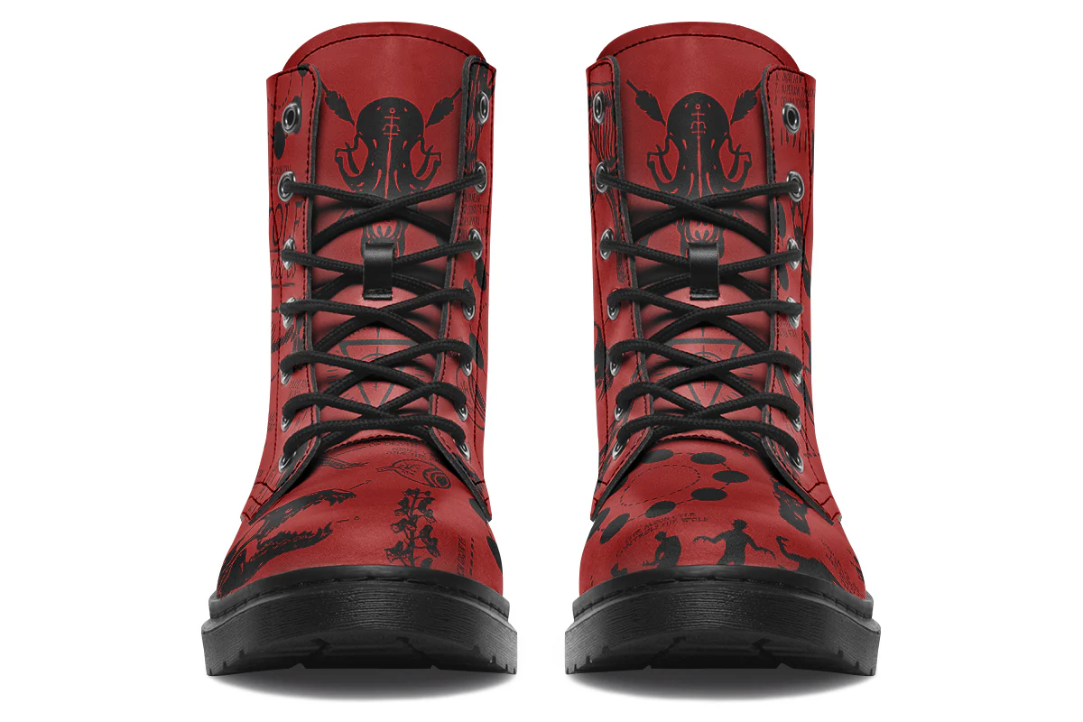 Crimson Wolf Study Boots - Image 6