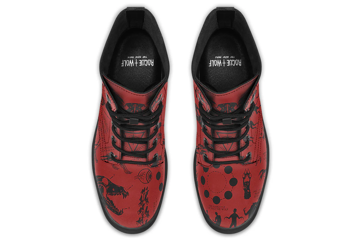 Crimson Wolf Study Boots - Image 8