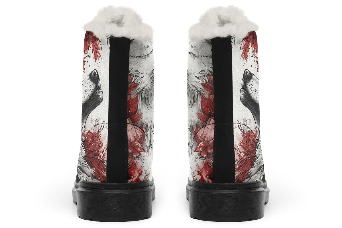 Crimson Wolf Winter Boots - Image 4