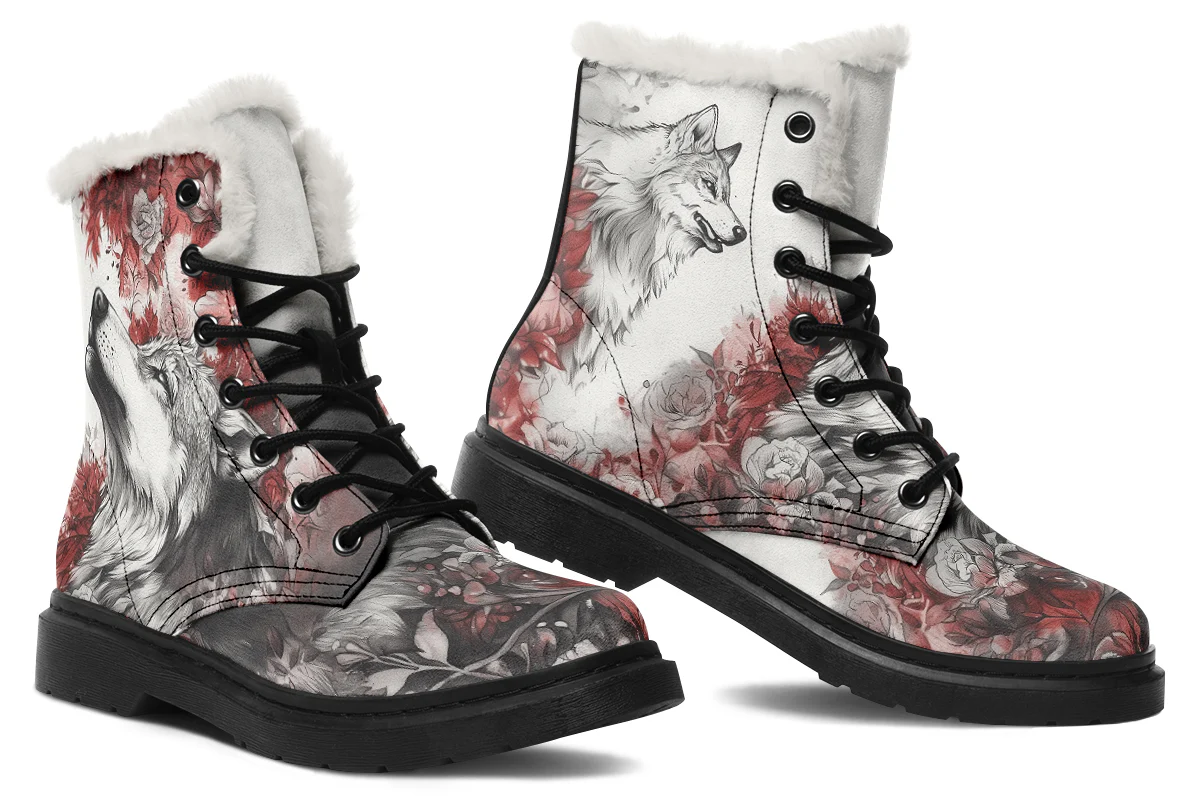 Crimson Wolf Winter Boots - Image 5