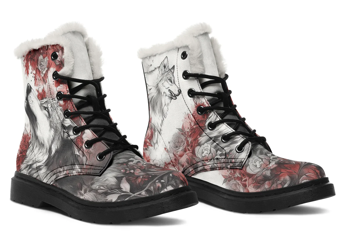 Crimson Wolf Winter Boots - Image 6