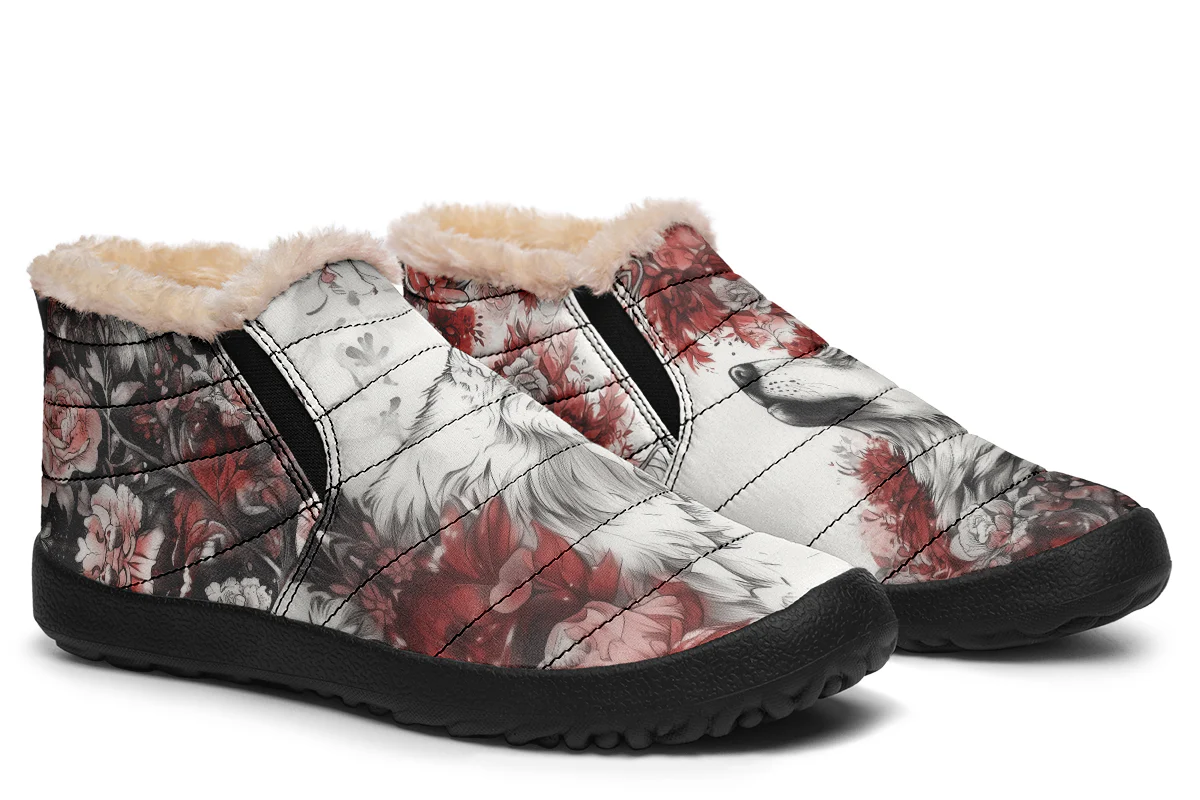 Crimson Wolf Winter Sneakers - Image 7
