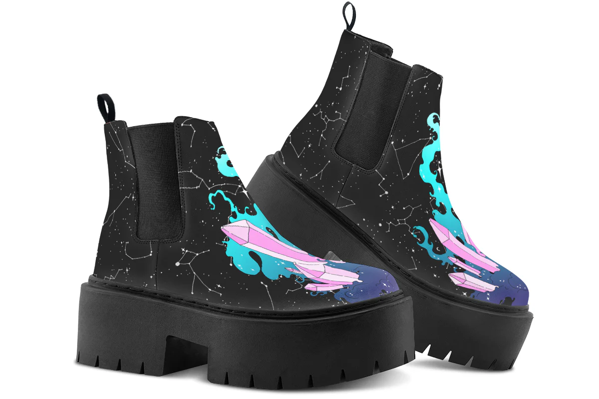 Crystal Sky Platform Chelsea Boots - Image 4