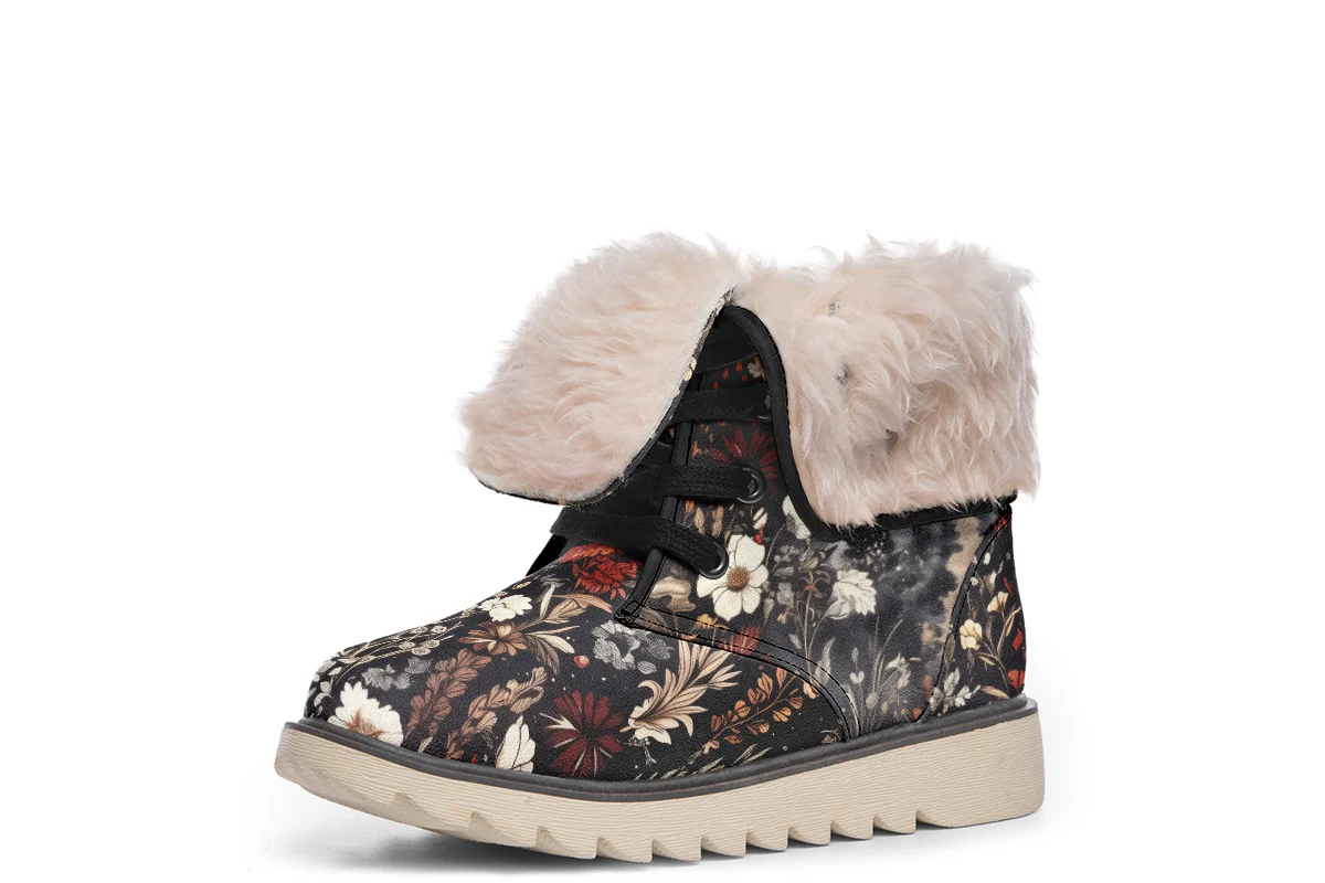 Dark Fairytale Fold Over Winter Boots - Image 11