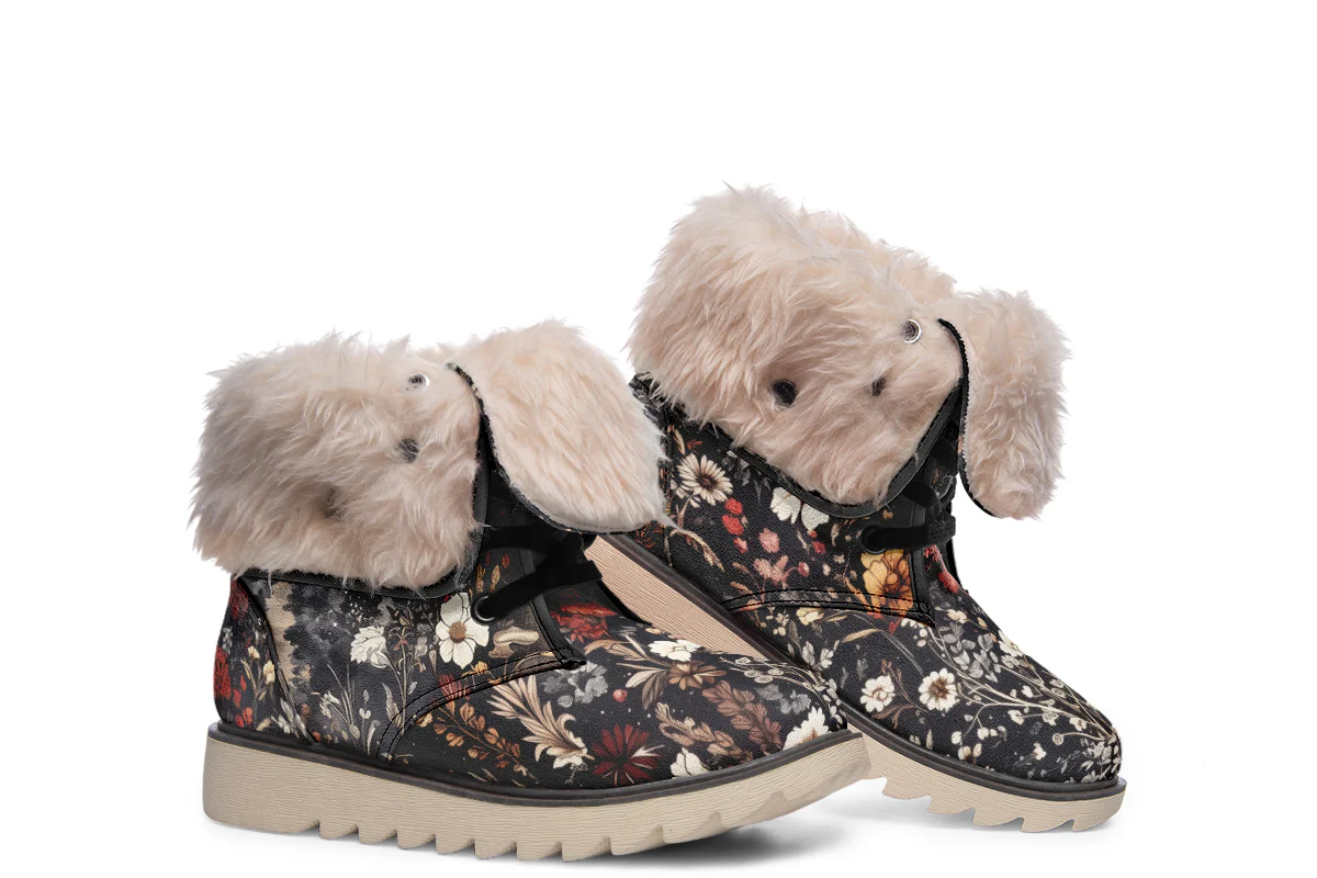 Dark Fairytale Fold Over Winter Boots - Image 15