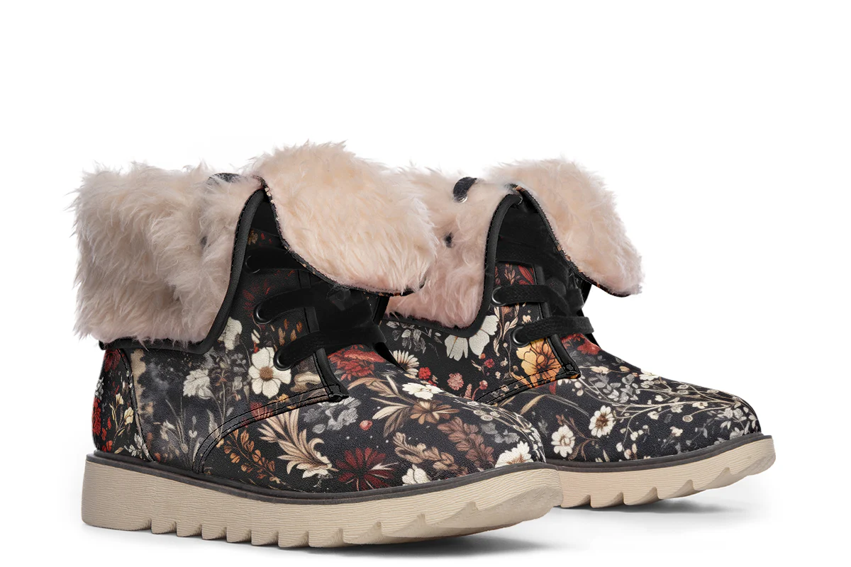 Dark Fairytale Fold Over Winter Boots - Image 16