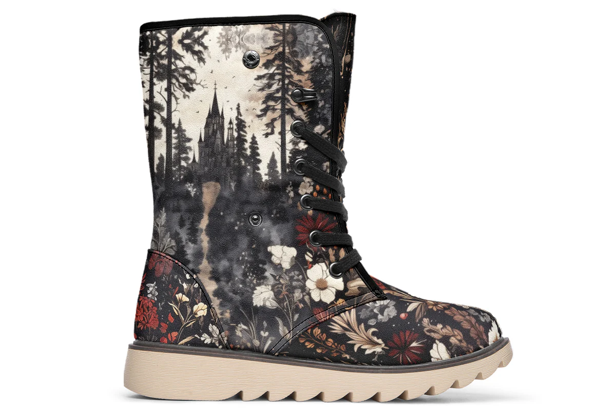 Dark Fairytale Fold Over Winter Boots - Image 2