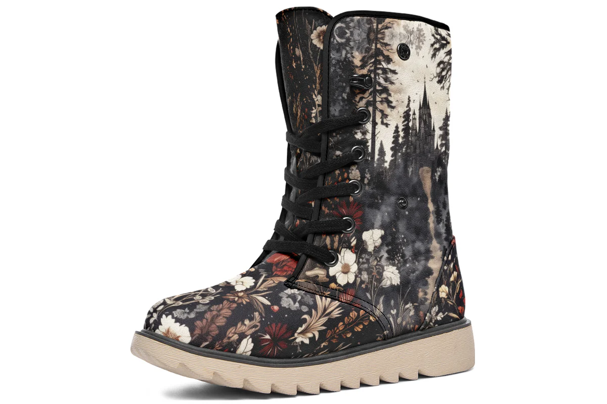 Dark Fairytale Fold Over Winter Boots - Image 3