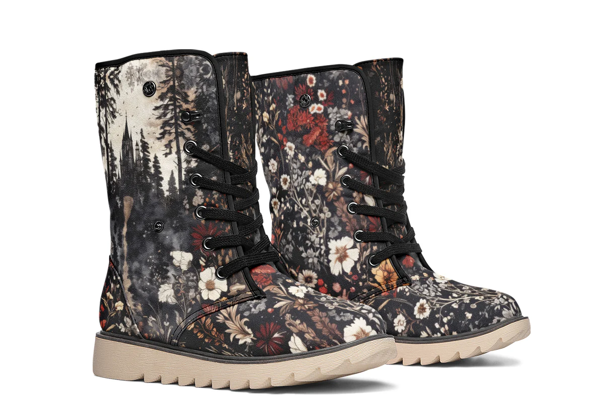 Dark Fairytale Fold Over Winter Boots - Image 8