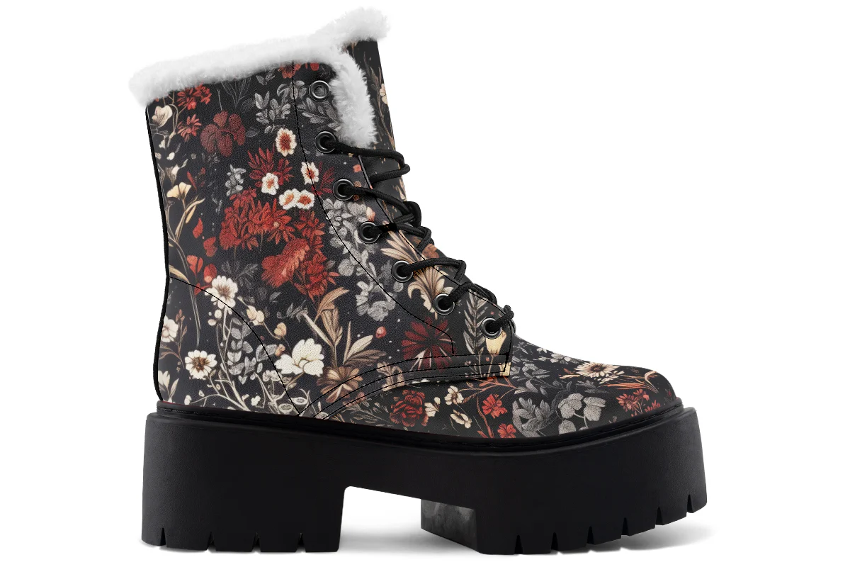 Dark Fairytale Platform Winter Boots - Image 3
