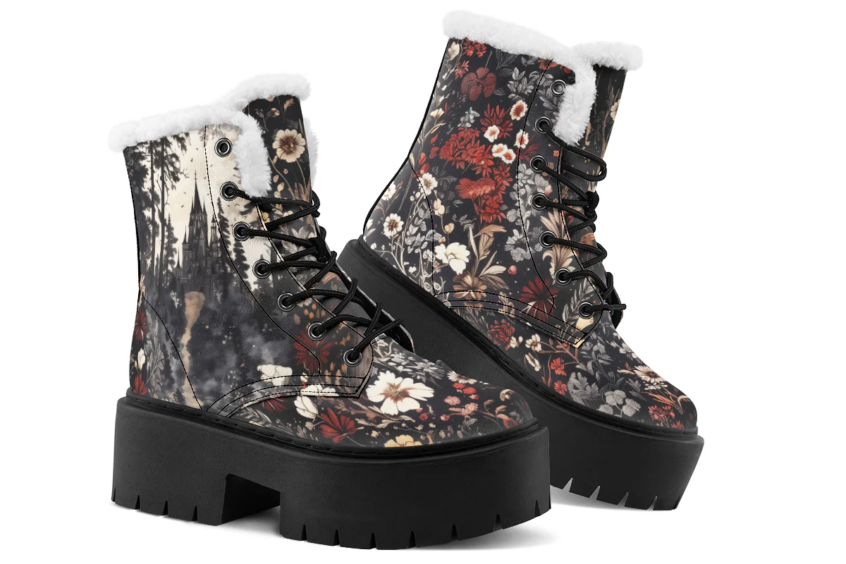 Dark Fairytale Platform Winter Boots - Image 5