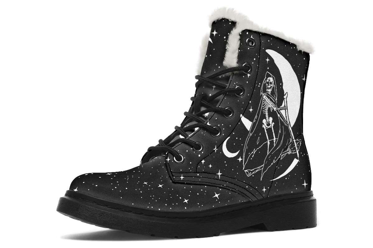 Death Tarot Winter Boots