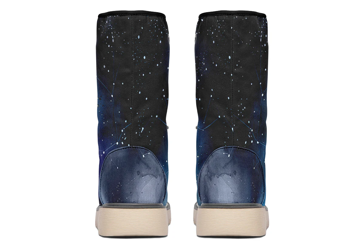 Deep Blue Fold Over Winter Boots - Image 6