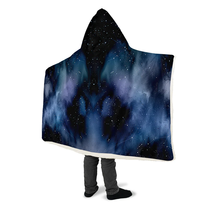 Deep Blue Hooded Blanket - Image 10