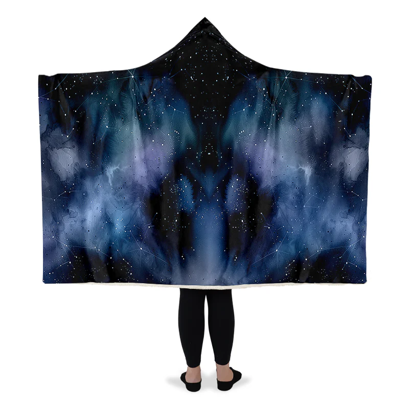 Deep Blue Hooded Blanket - Image 5