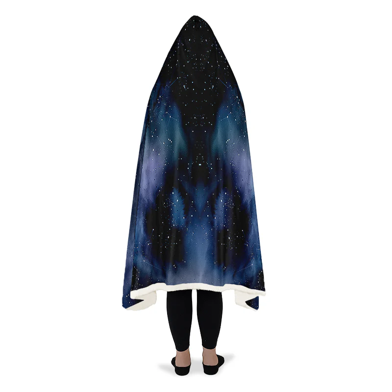 Deep Blue Hooded Blanket - Image 8