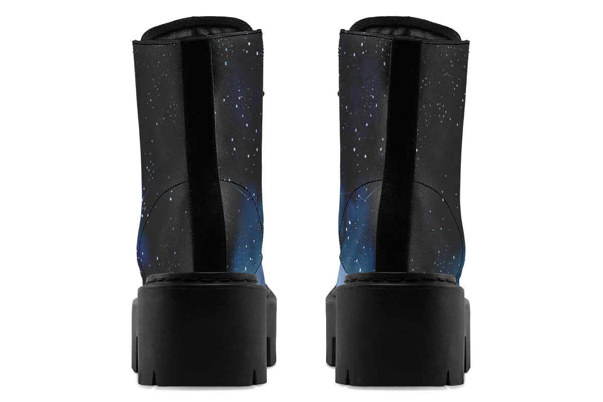 Deep Blue Platform Boots - Image 6