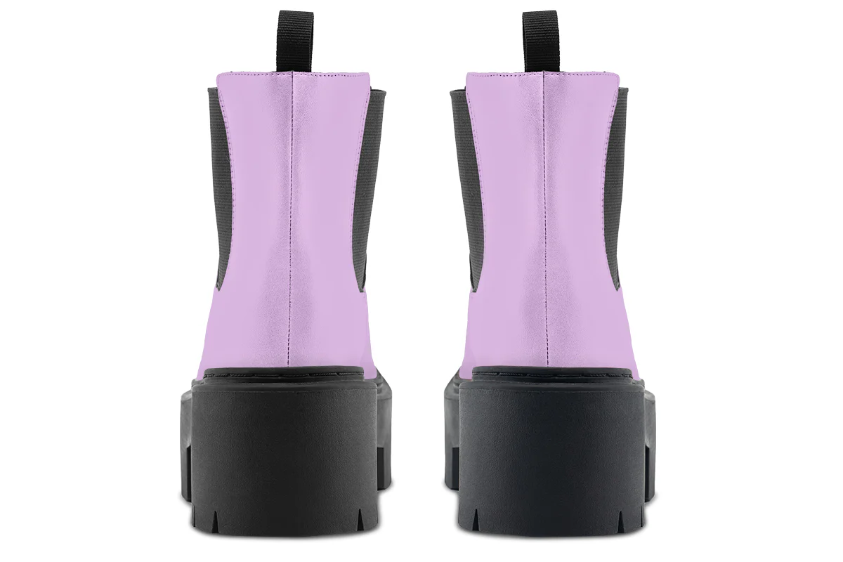 Digital Lavender Platform Chelsea Boots - Image 6