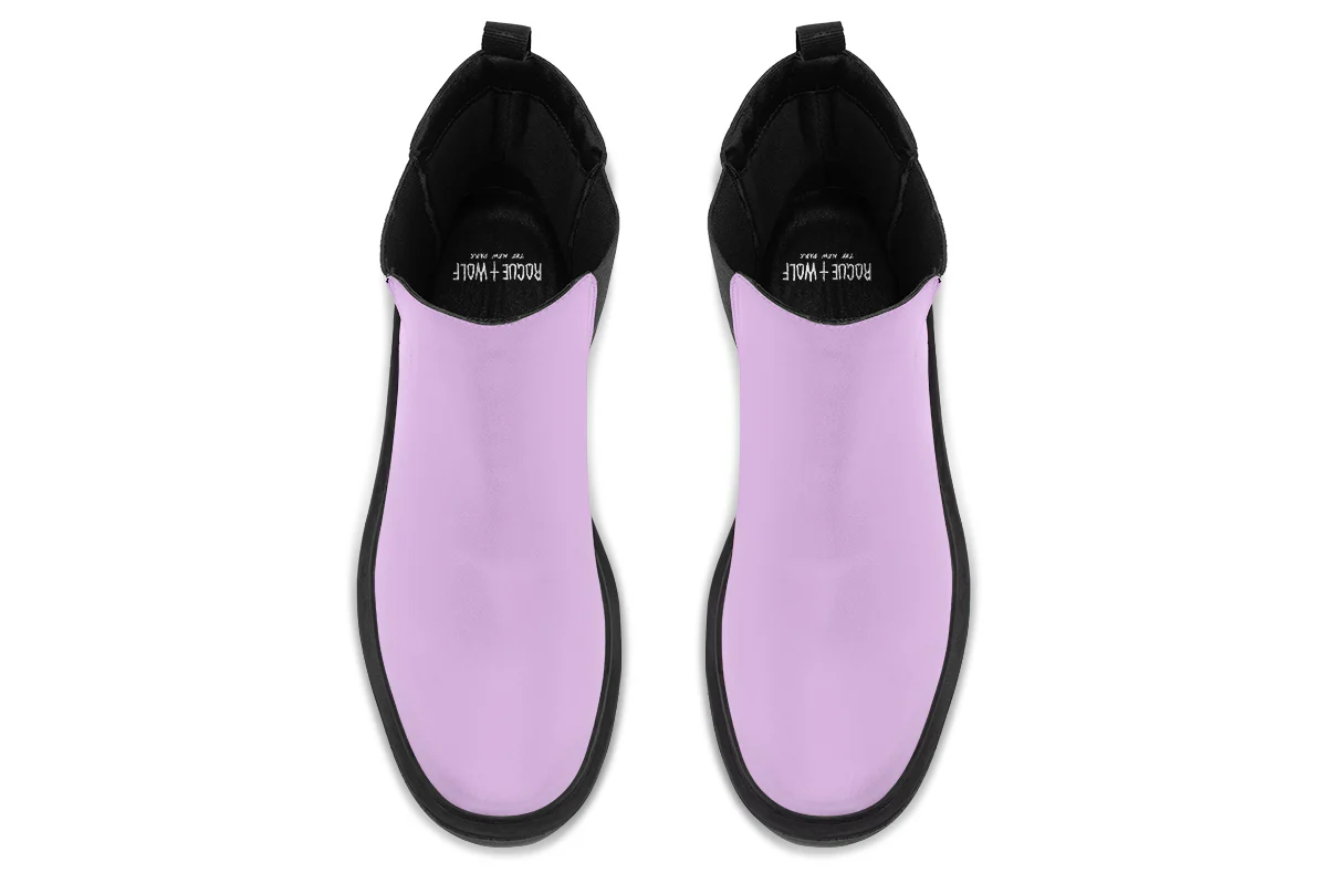 Digital Lavender Platform Chelsea Boots - Image 8