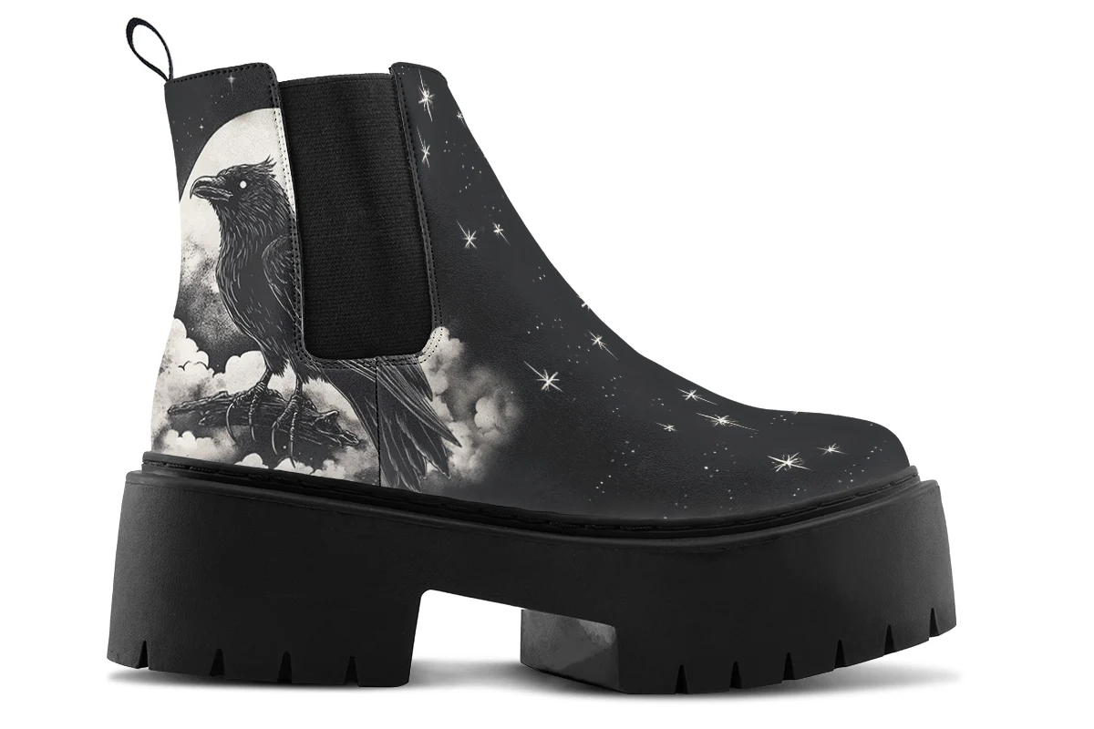 Doom Raven Platform Chelsea Boots - Image 2
