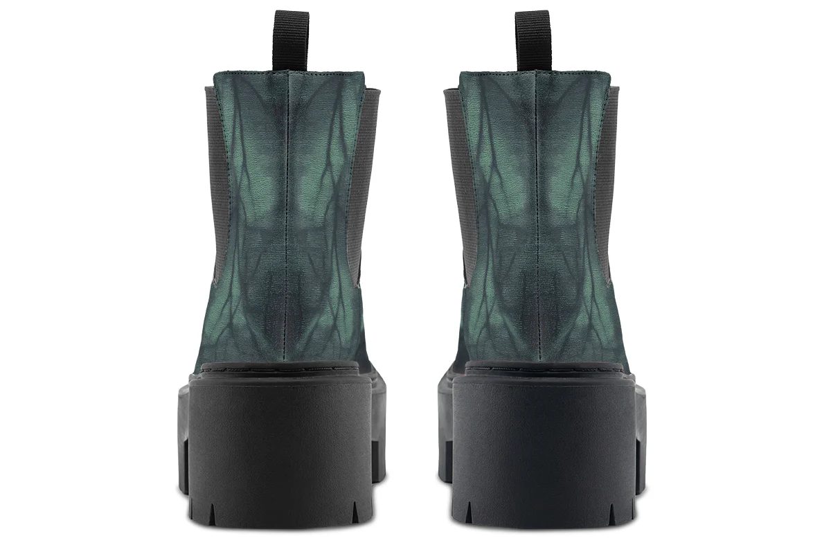 Emerald Fog Platform Chelsea Boots - Image 6