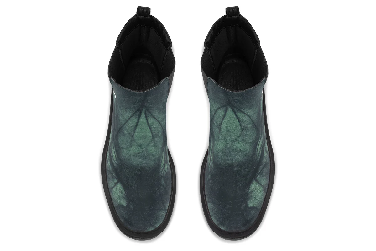 Emerald Fog Platform Chelsea Boots - Image 8