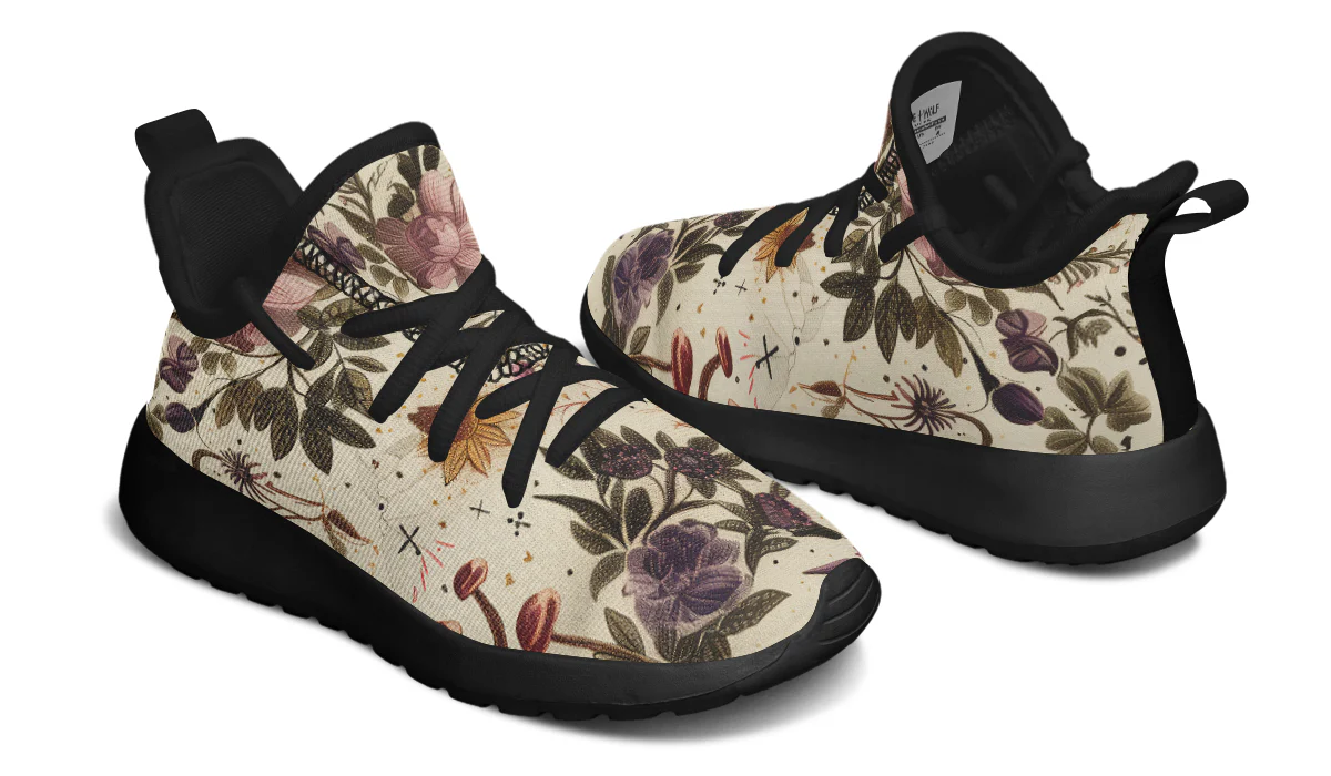 Enchanted Blossoms Kids Sneakers - Image 4