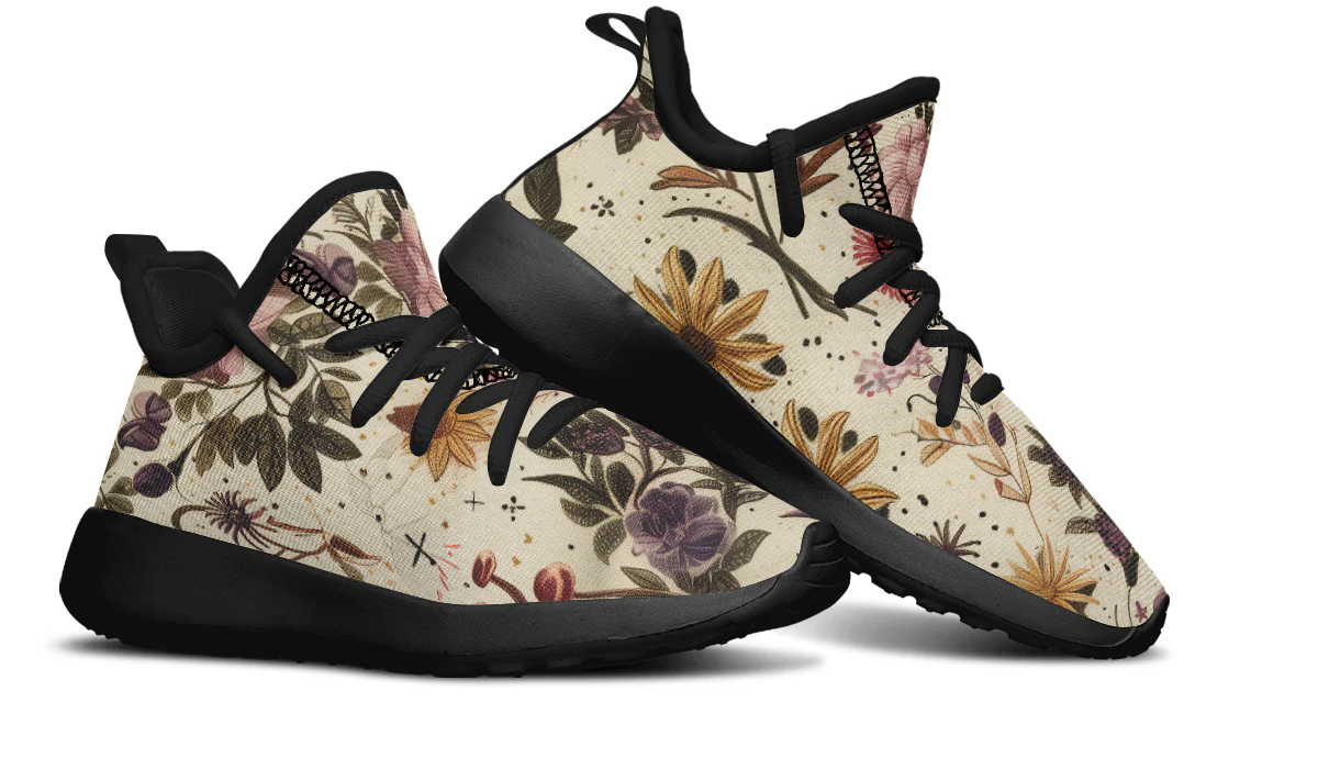 Enchanted Blossoms Kids Sneakers - Image 9