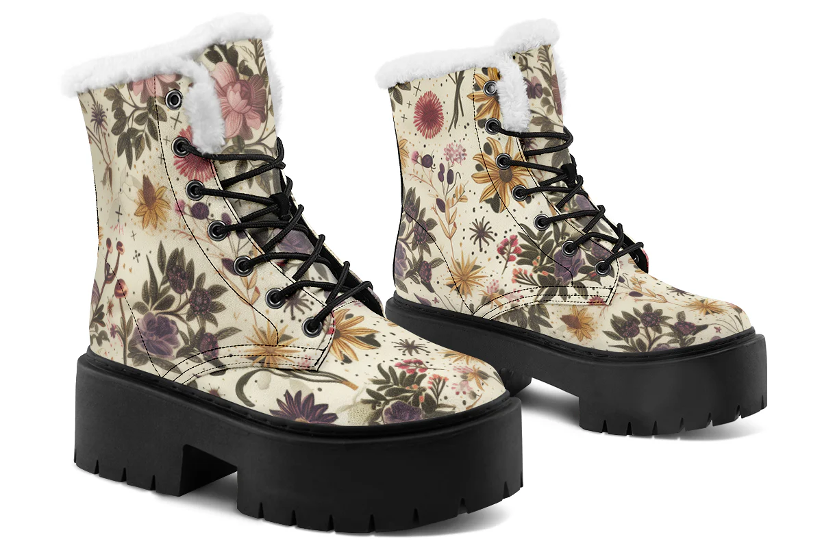 Enchanted Blossoms Platform Winter Boots - Image 4