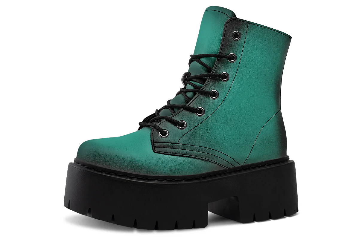 Enchanted Emerald Platform Boots - Image 2