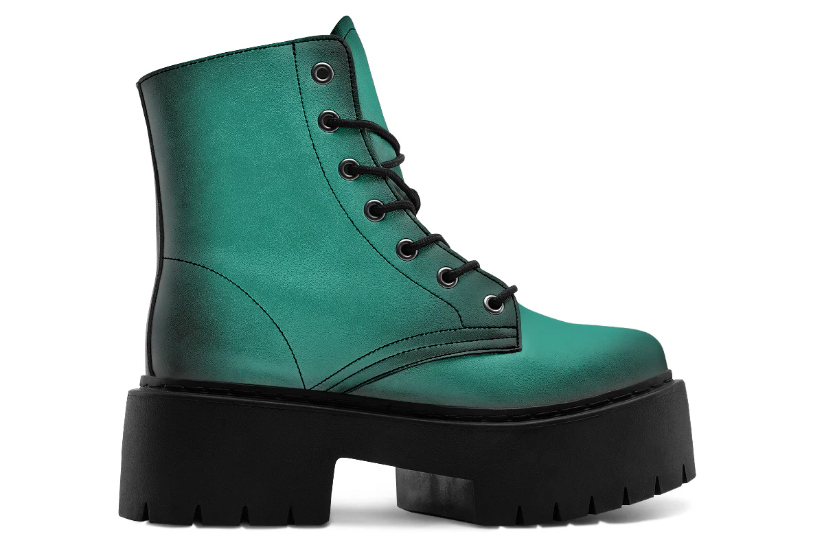 Enchanted Emerald Platform Boots - Image 3