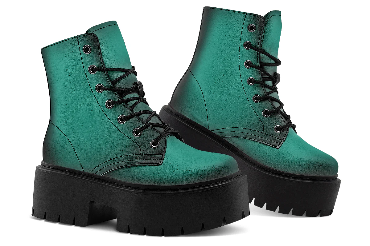 Enchanted Emerald Platform Boots - Image 5
