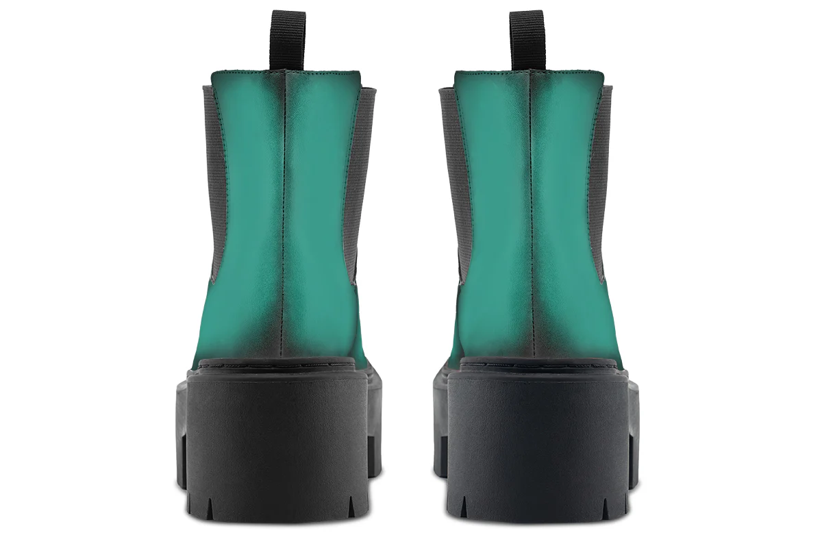 Enchanted Emerald Platform Chelsea Boots - Image 6