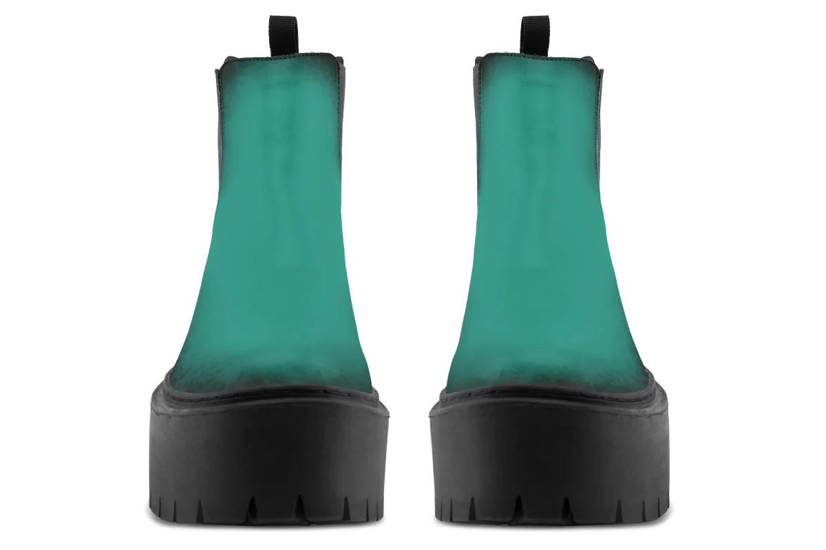 Enchanted Emerald Platform Chelsea Boots - Image 7