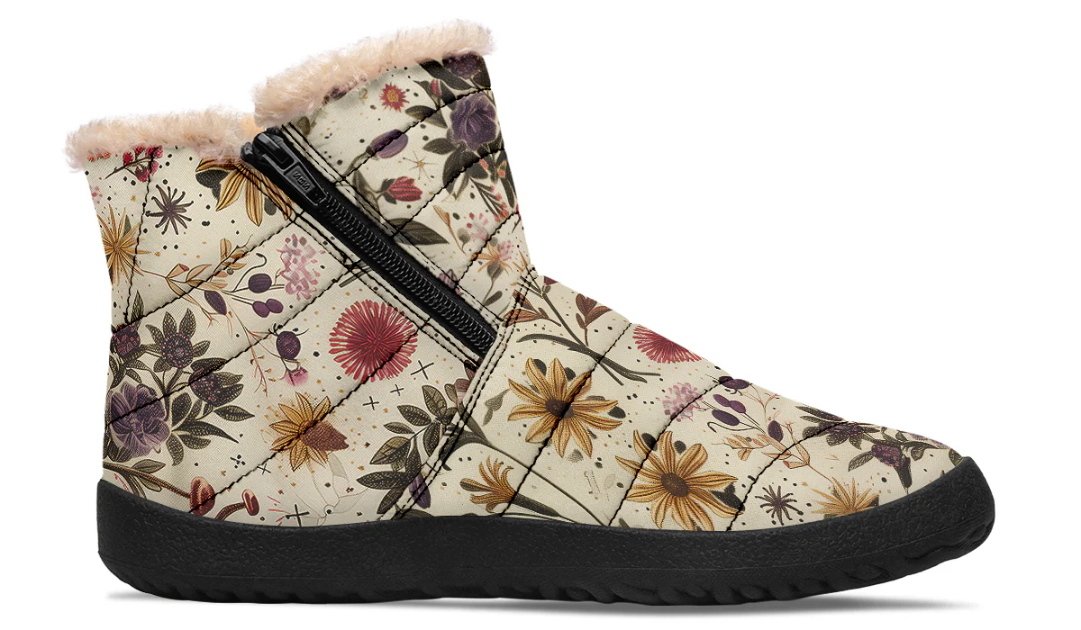 Enchanted Blossoms Comfy Winter Boots - Image 3
