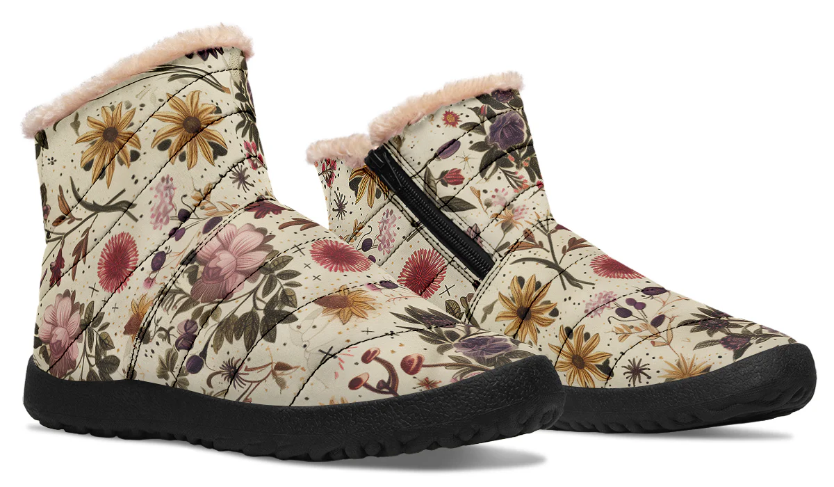 Enchanted Blossoms Comfy Winter Boots - Image 7