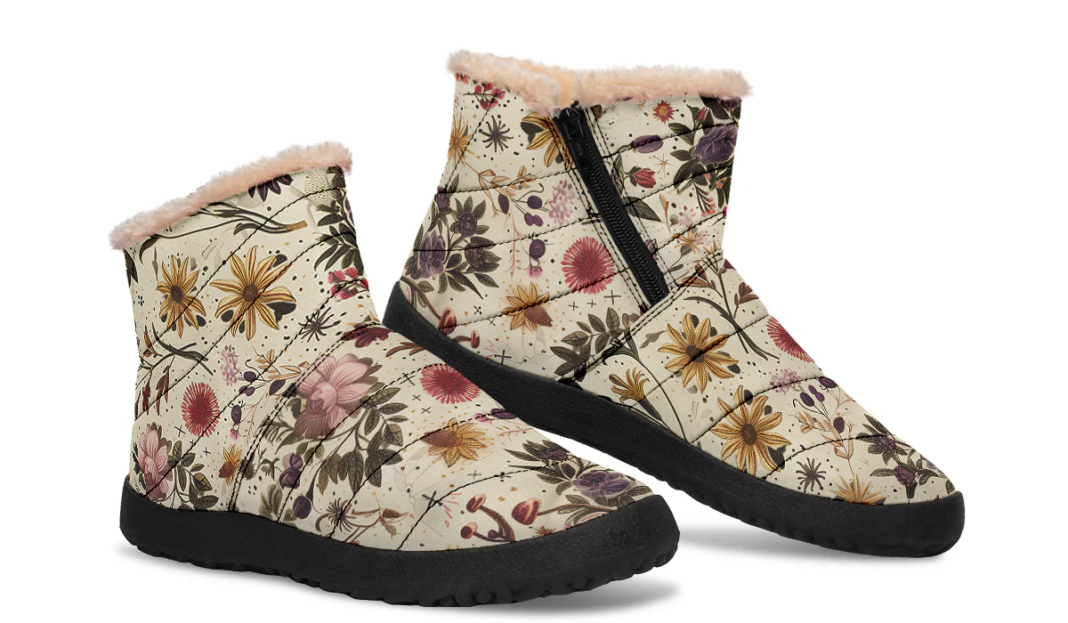 Enchanted Blossoms Comfy Winter Boots - Image 9