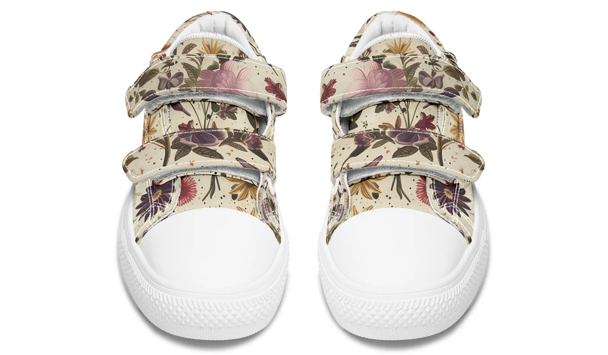Enchanted Blossoms Kids Low Tops - Image 12