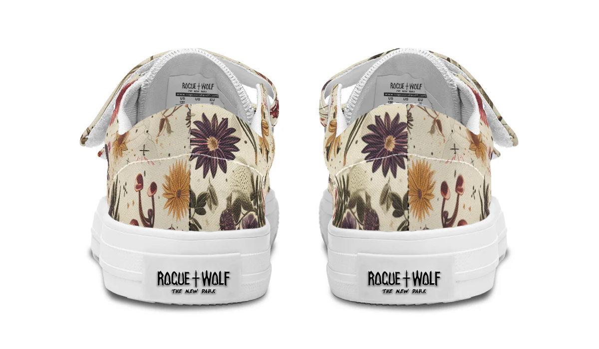 Enchanted Blossoms Kids Low Tops - Image 13